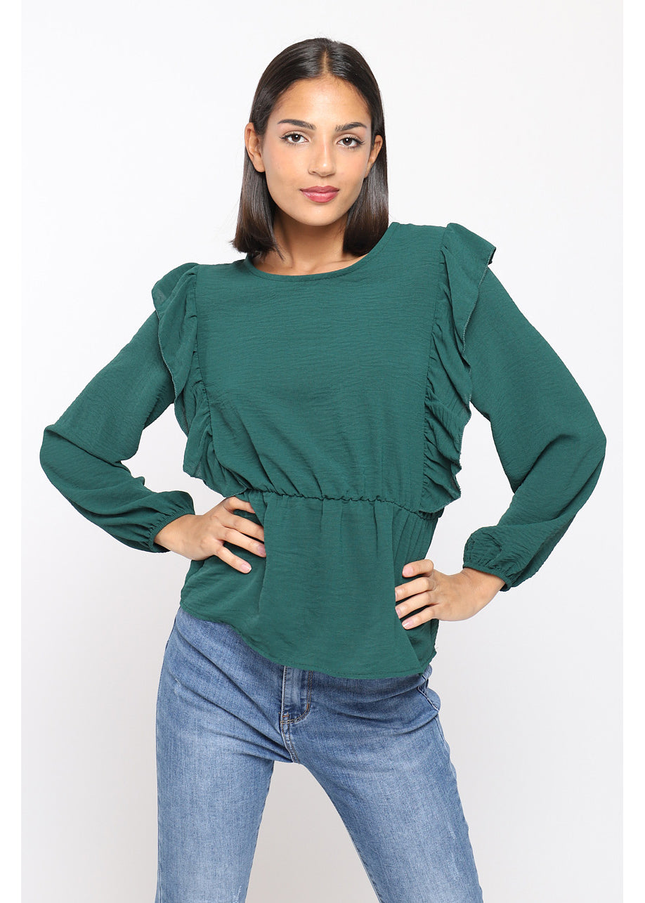 Blusa CORSAIR FRILLS ™ Verde