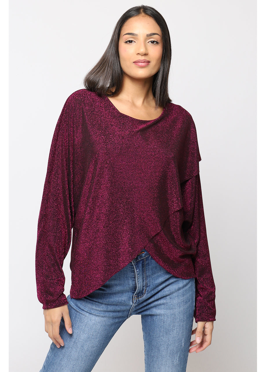 Camiseta de antelina BAT ™ Morado