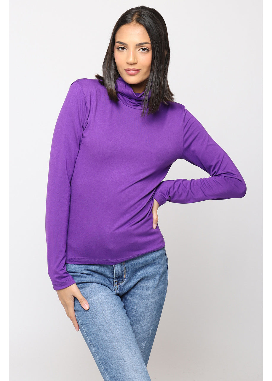 Camiseta de cuello vuelto NY ™ Morado