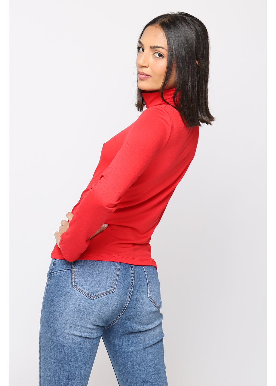 Camiseta de cuello vuelto NY ™ Rojo