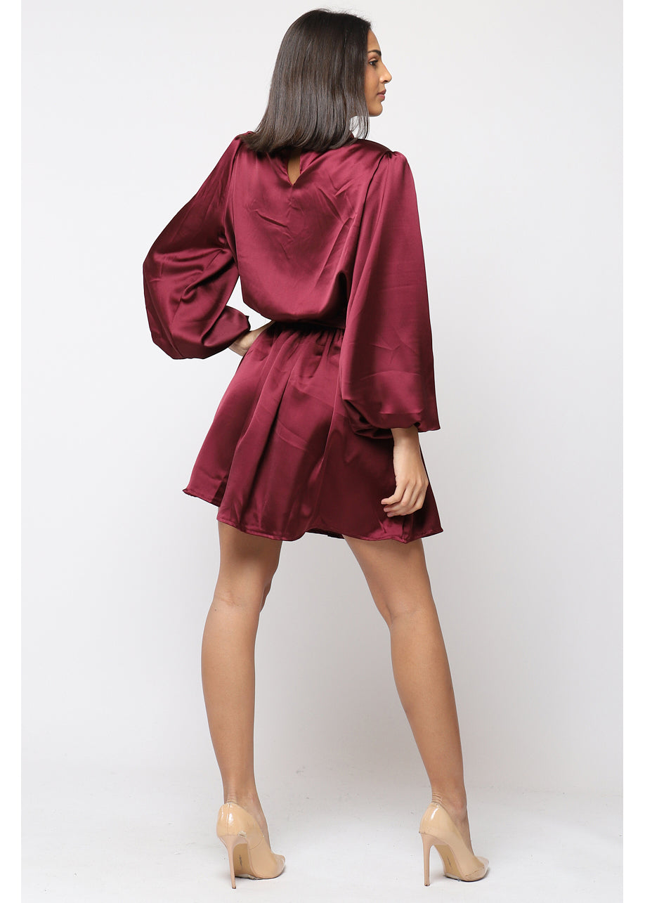 Vestido SATÏN ™ Burdeos