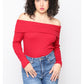 CAMISETA CUELLO BARCO ROJA
