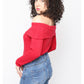 CAMISETA CUELLO BARCO ROJA