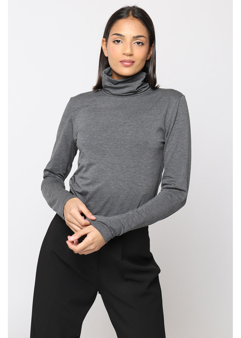 Camiseta de cuello vuelto NY ™ Gris