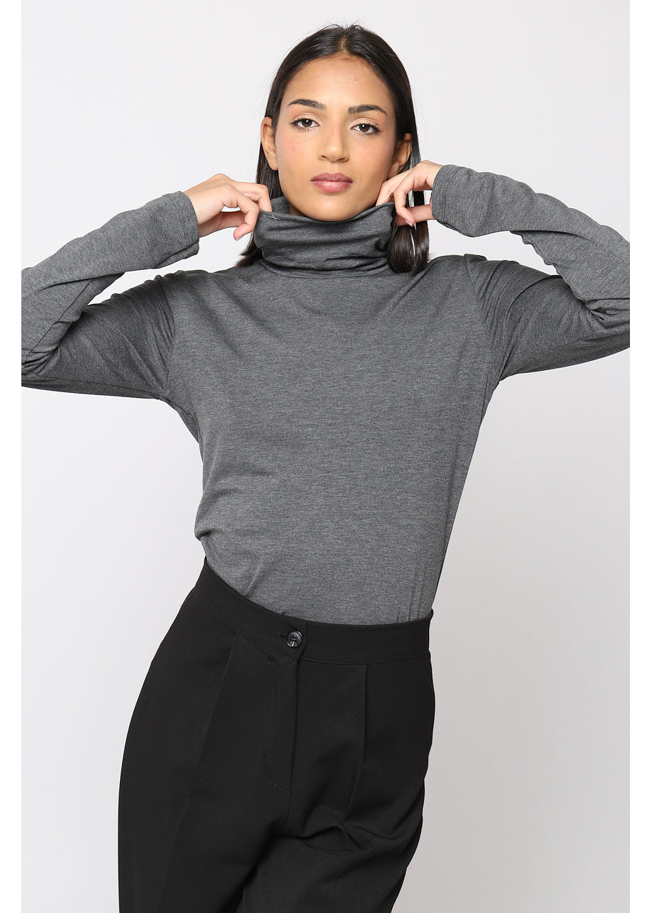 Camiseta de cuello vuelto NY ™ Gris