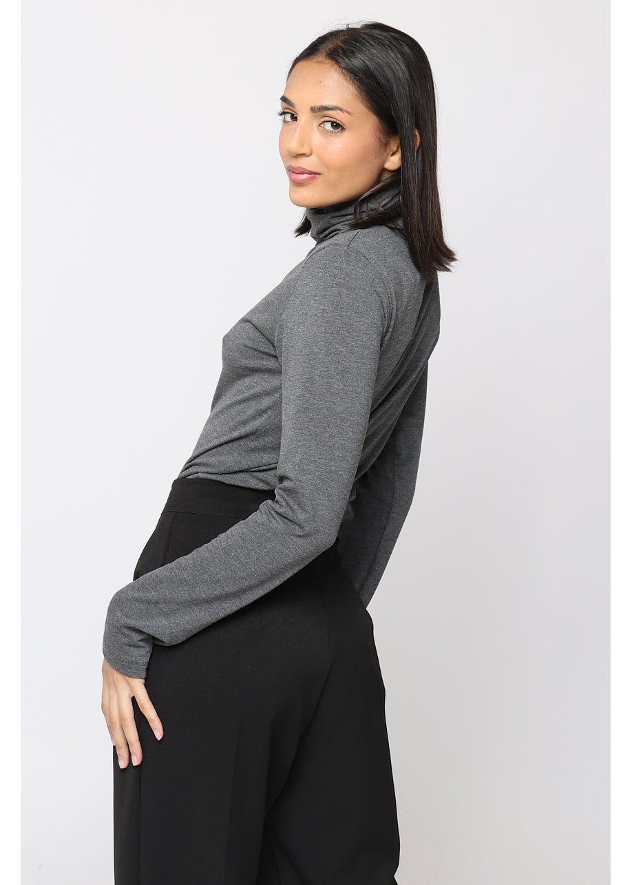 Camiseta de cuello vuelto NY ™ Gris