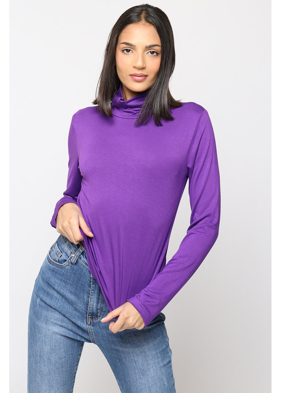 Camiseta de cuello vuelto NY ™ Morado