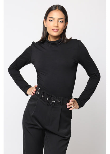 Camiseta de cuello vuelto NY ™ Negro