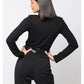Camiseta de cuello vuelto NY ™ Negro
