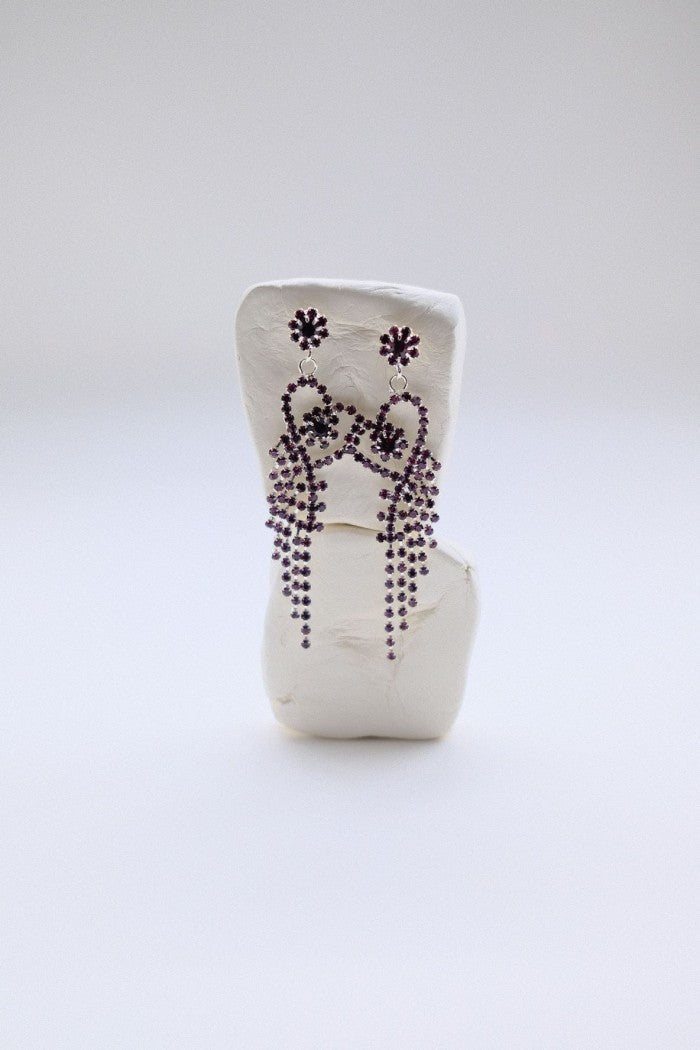 PENDIENTES CORAZÓN CRISTALINO