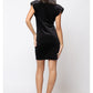 Vestido de antelina SHOULDER ™ Negro