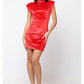 Vestido de antelina SHOULDER ™ Rojo